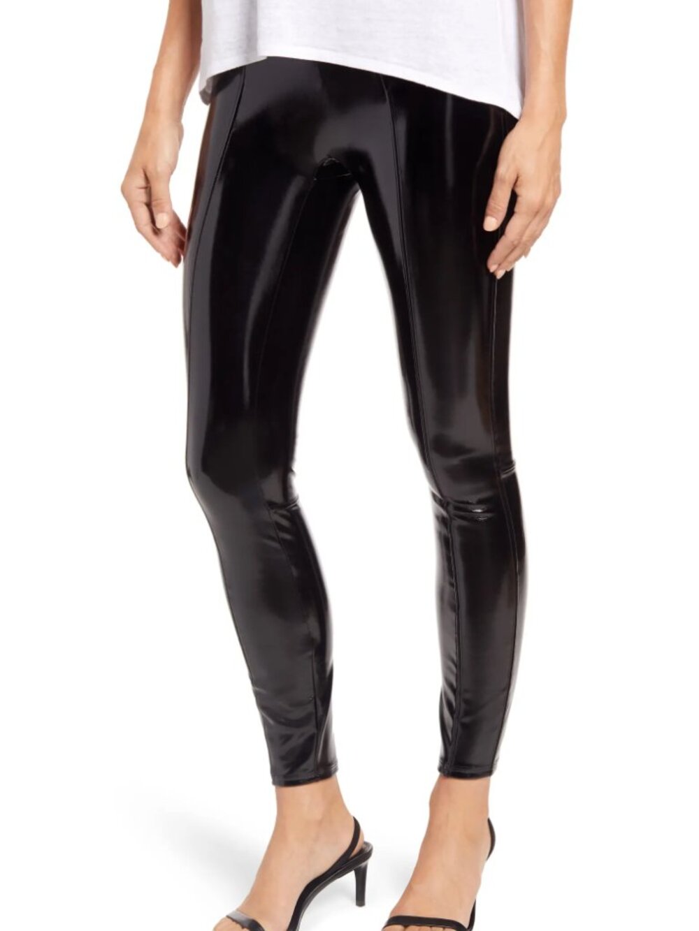 Spanx Faux Patent Leather Legging Black